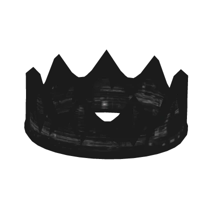 Black Animated Glitch Crown
