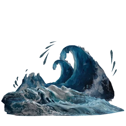 Ocean Waves In Blue