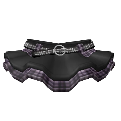 🖤3.0 Punk Royale Denim Skirt - Purple