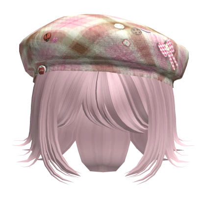 ♡ Pink Mori kei Igari Short Spiky Hair