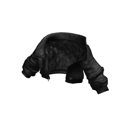 Black Y2K Cropped Jacket /MIWAS