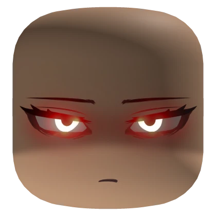 Shadowed Revenge Look Face Red Glowing Eyes Light