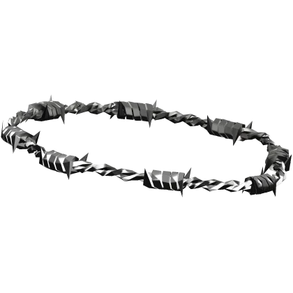 PBR Silver Barbed Wire Crown (Down)