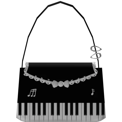 ୨୧ :  cutesy piano shoulder bag