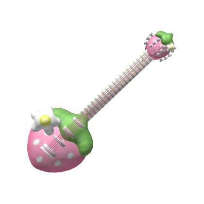 Pink Strawberry Guitar