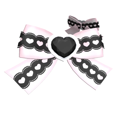 ୨୧: kawaii jirai kei jewel pigtail bows black pink