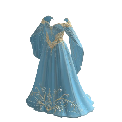 Baby blue celestial godess dress