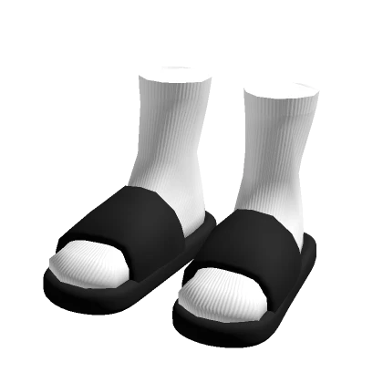 Slide Sandals with White Socks