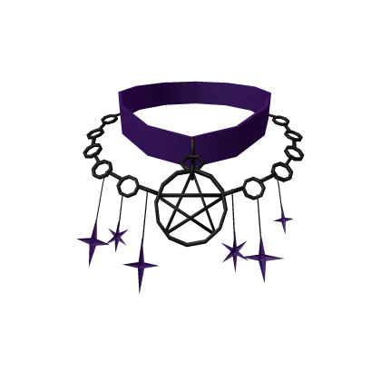 Halloween Purple Witch Choker