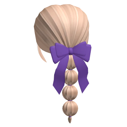 Halloween Bubble Braid Ponytail with Bow (Blonde)