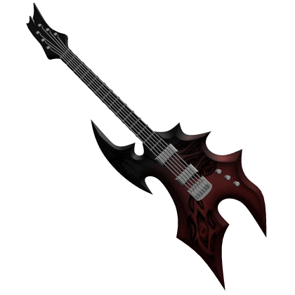 Red Gradient Electric Guitar