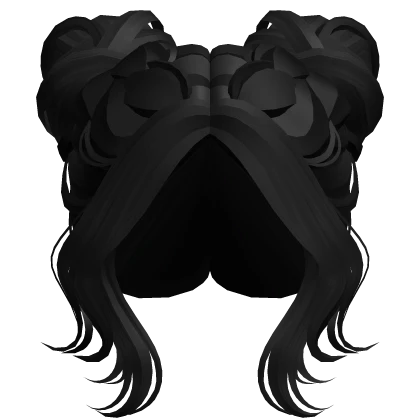 Soft Braided Buns (Black)