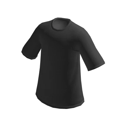 Black Plain Oversized T-Shirt