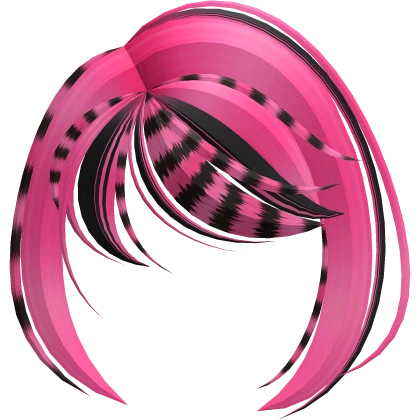 Gyaru Scene Rockstar Raccoon Drag Bangs in Pink