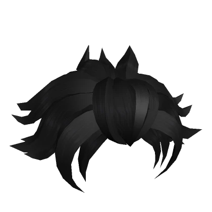 Black Messy Anime Hairstyle 17.0