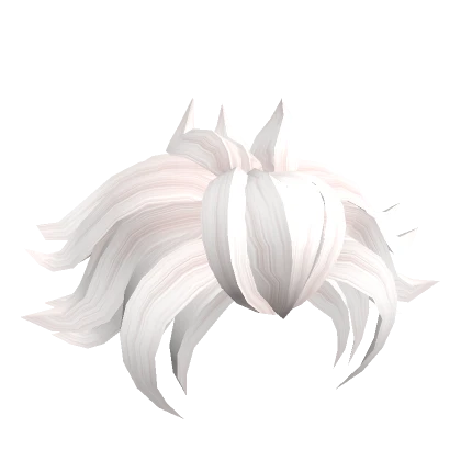 White Messy Hairstyle Anime 17.0