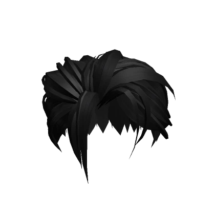 Black Messy Anime Hairstyle 18.0