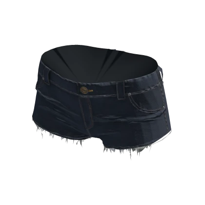 ʚ♡ɞ Manchild Distressed Blue Denim Mini Shorts