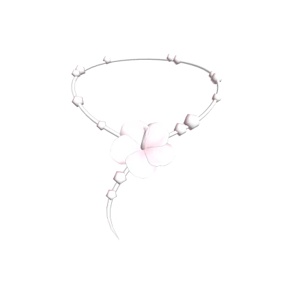 Hibiscus summer pearl necklace (light pink)
