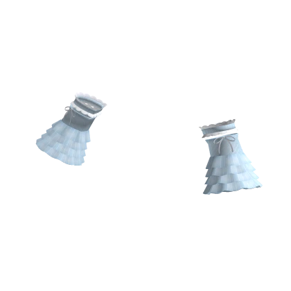 🤍 coquette pin stripe sleeves / cuffs blue