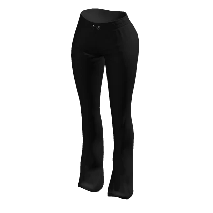 Tracksuit Pants Black Cozy Baddie Skinny 2000s Y2K
