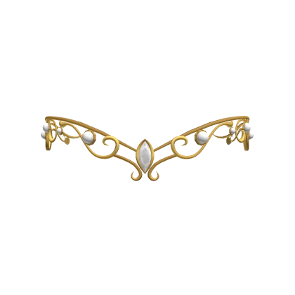 Ethereal Grace Tiara gold/white