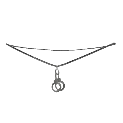 Y2K Handcuff Pendant Silver Chain Necklace