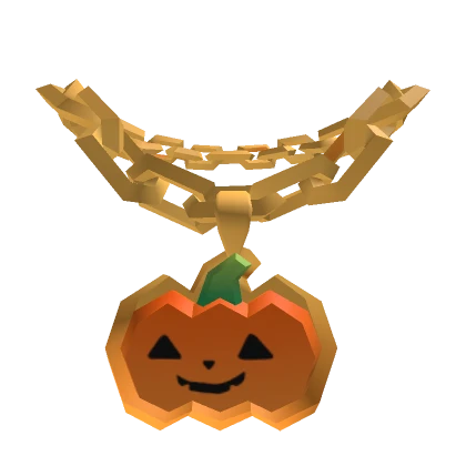 Halloween Pumpkin Gold Chain