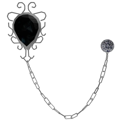 Black Diamond Lapel Chain