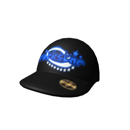 Blue Fitted Rockstar Cap