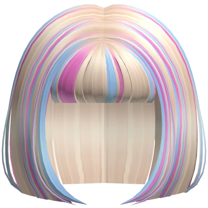 🔪 M3GAN Doll's Blonde Megan Bob w/ Pink Streaks