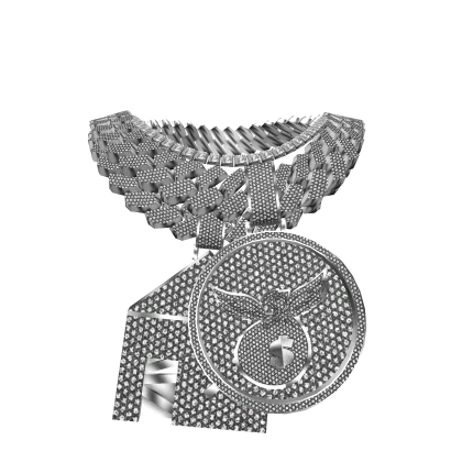 4.0 chain stack trap pendant w money bag iced out