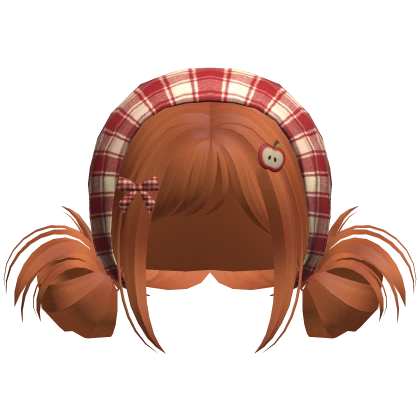 ♡ igari mori kei buns w bandana (ginger)