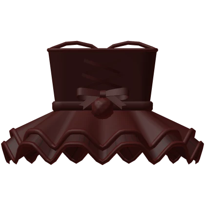 † : red gothic lace corset dress