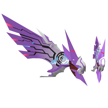 Glitching Purple Ultimate Eve Mecha Wings