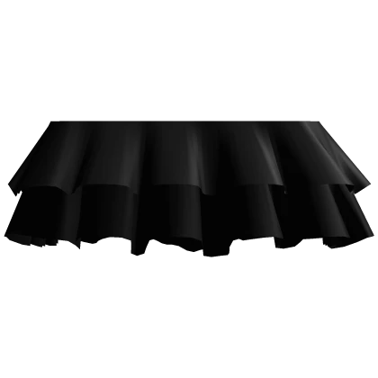 1.0 Left Black Ruffled Sleeve