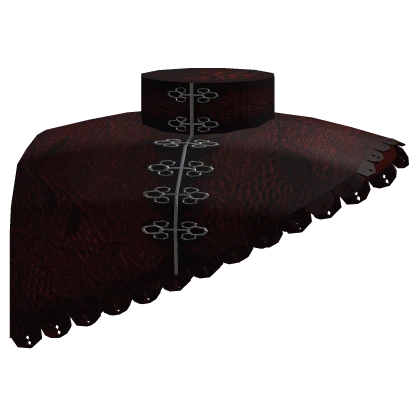 Victorian Gothic Lace Collar in Dark Burgundy