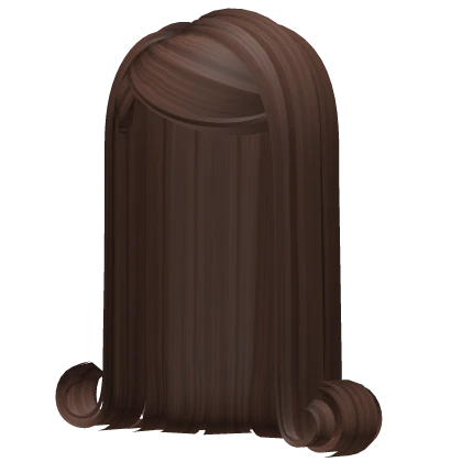Long Slick Curls in Brown
