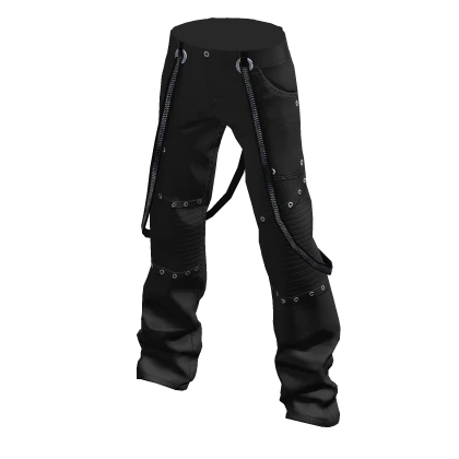 Zipped Cargo Pants Gray