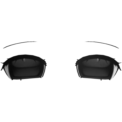 ♡ : tired anime eyes in black