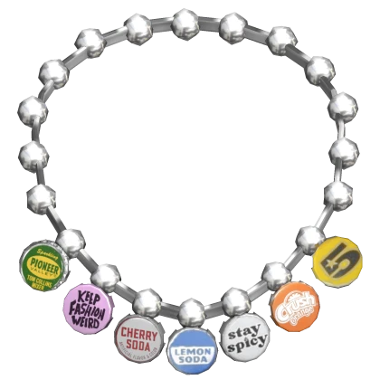 ⚜️• Bottle Cap Necklace Silver