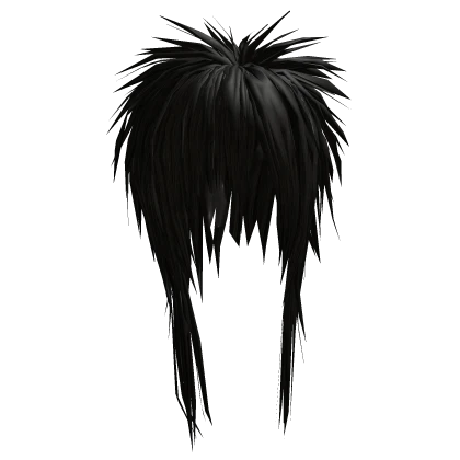 Spiky Messy Bangs (Black)