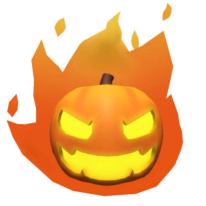 Flaming Pumpkin Head