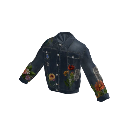 Floral Denim Jacket
