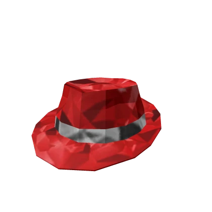 Distinguished Red Stylish Snazzy Fedora