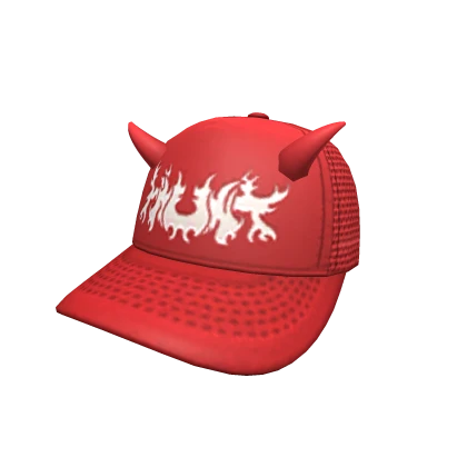 HAUNT HORNED CAP -- RED