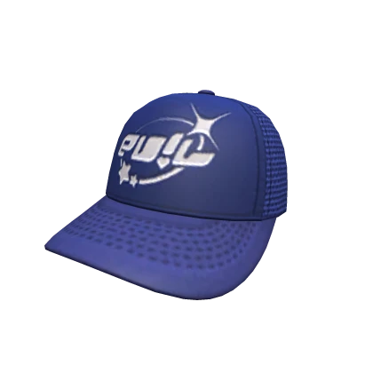EV!L TRUCKER CAP -- BLUE
