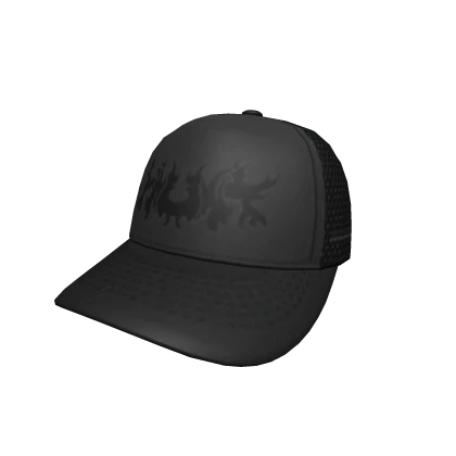 HAUNT TRUCKER CAP -- ALLBLACK
