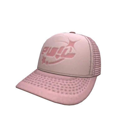 EV!L TRUCKER CAP -- PINK