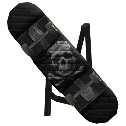 black skull y2k grunge skateboard backpack